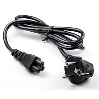 Шнур мережний до ноутбука 3x0.5мм, 1,8 м, чорний