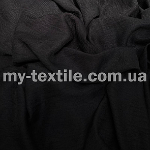 Тканина Льон Стреч Чорний