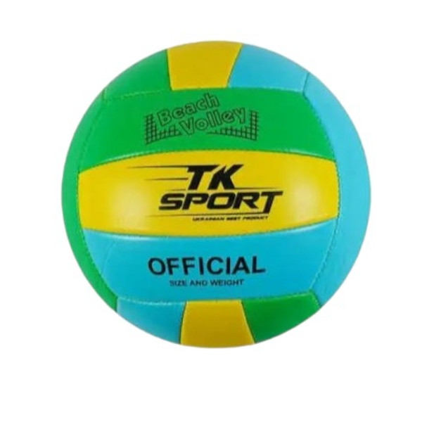 Мяч волейбольний TK Sport З 40072-2 Жовтий із зеленим