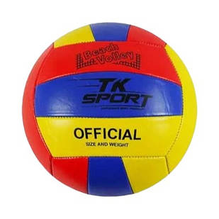 Мяч волейбольний TK Sport З 40072-2 Червоний із синім