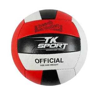 Мяч волейбольний TK Sport З 40072-2 Чорний з червоним