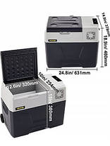 Автохолодильник компресорний Vevor 40 L / 42 Qt 12V/24V(DC), 220V(AC), фото 3