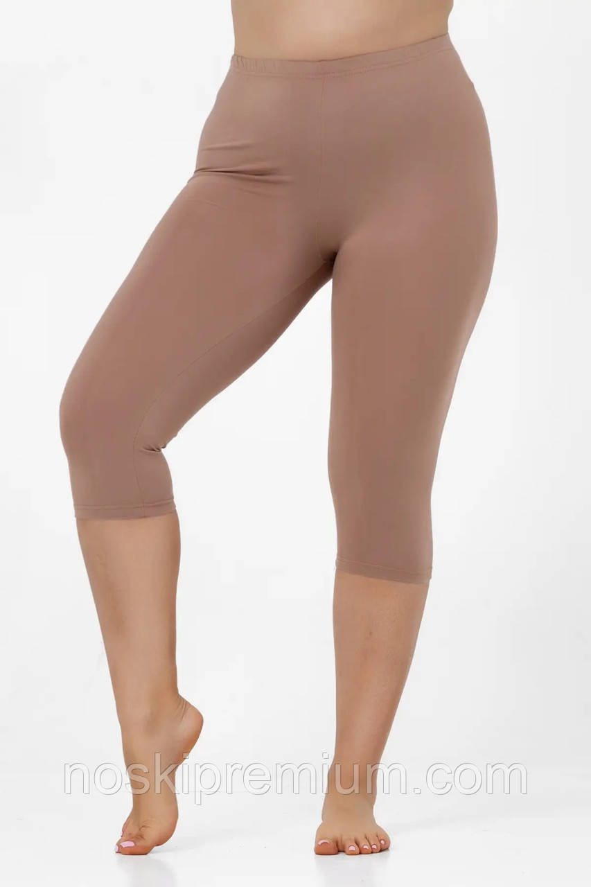 Бриджі жіночі віскоза батал Opt-Kolo, розміри 4XL, 5XL, 6XL, моко, 010330, фото 1
