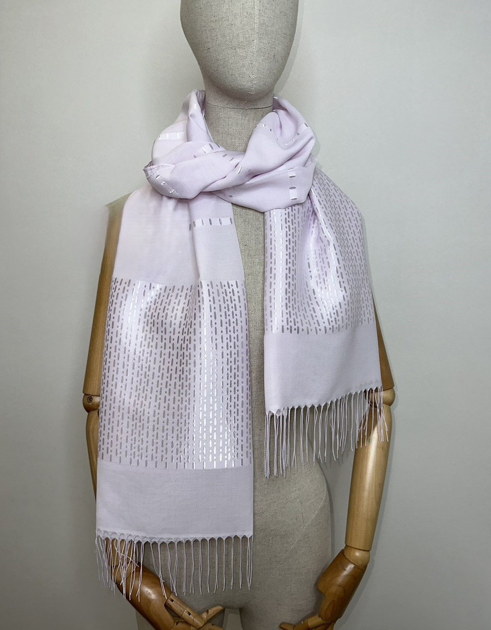 Жіночий шарф Батист з бахрамою 70*180 - Turkey