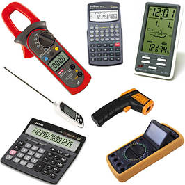 Калькулятори, тестери, термометри
