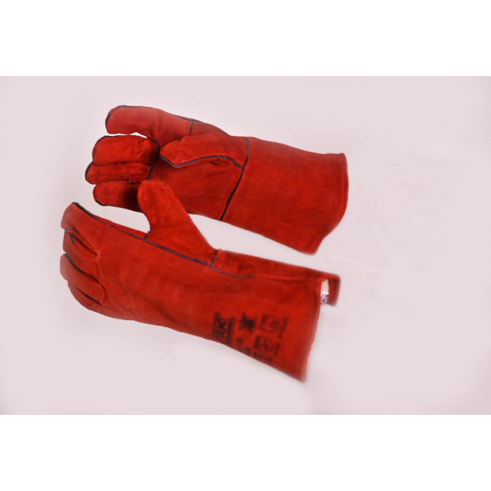 Краги зварника тирси (червоні) - фото 1 - id-p2241558525