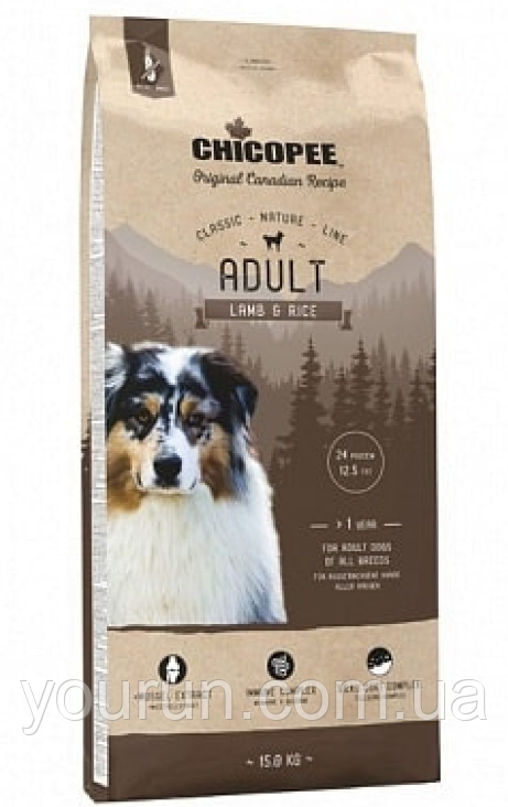 Chicopee (Чікопі) CNL Adult Lamb&Rice – корм для дорослих собак усіх порід (з ягнятком та рисом)