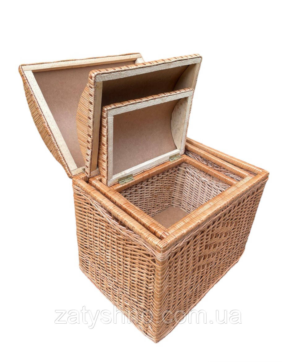 Набір скриньок плетених із лози