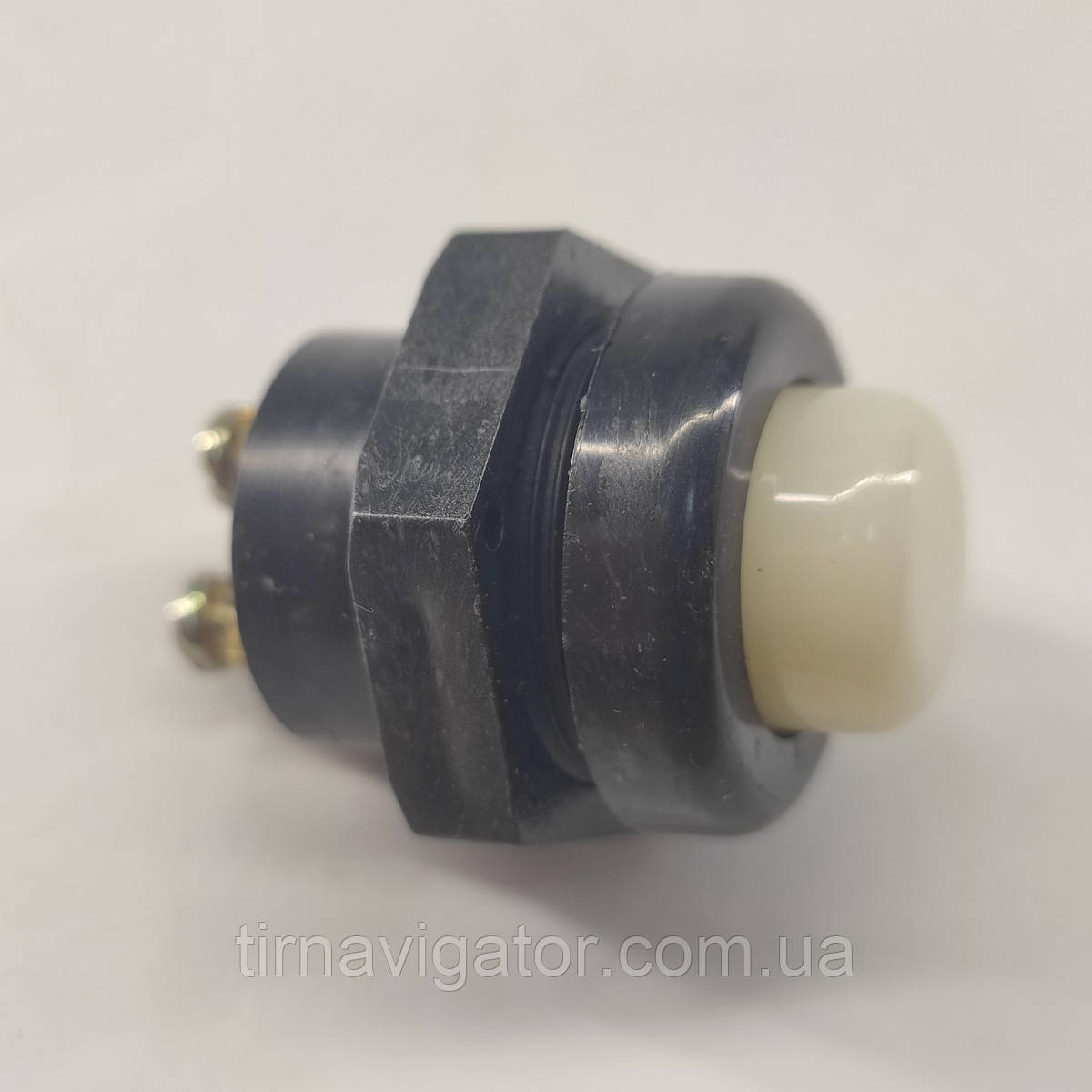 Кнопка включатель А-0019 кругла біла OTK, фото 1