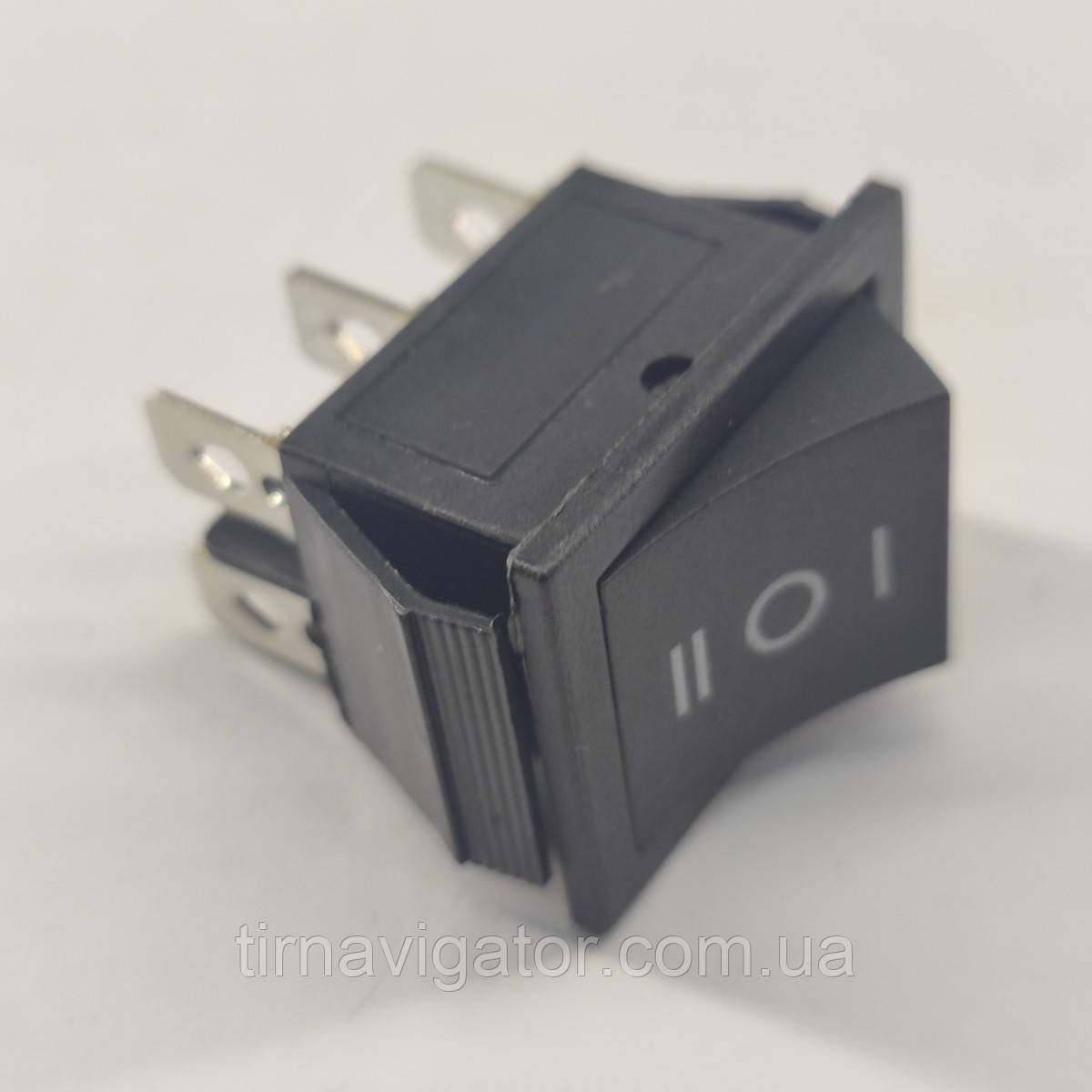 Перемикач ON-OFF-ON KCD4 250VAC 16A 6-конт. Black 246*170*41, фото 1