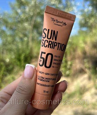 Сонцезахисний крем для Обличчя SUN Scription SPF50 Top beauty sun cream 30 мл