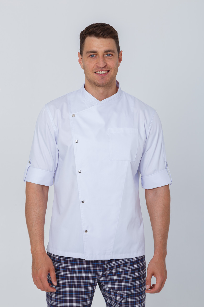 Кітель Кухарський Чоловічий Пілот Білий, фото 1