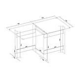 Стіл-книжка вузький (Континент) 1400х700х760 мм (90х700х750), фото 6