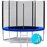 Батут 312 см + сітка + сходи, 10 футів + подарунок м'яч