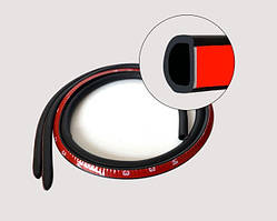 Ущільнювач на задні стойки,№4 (2*0,8см) EPDM (на кромку)