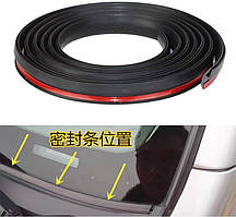 Ущільнювач скла лобового,жабо U-type 25*10мм EPDM 5м