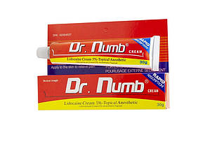 Первинна анестезія Крем анастетик Dr.Numb 5% Topical Anesthetic, 30 гр