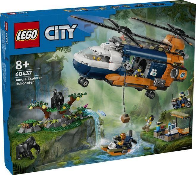 Lego City Вертоліт у базовому таборі для дослідження джунглів 60437, фото 1