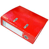 Папка-реєстратор картонна, А5, 70 мм, РР-покриття, кишенька для етикетки, фото 3