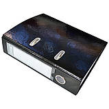 Папка-реєстратор картонна, А5, 70 мм, РР-покриття, кишенька для етикетки, фото 4