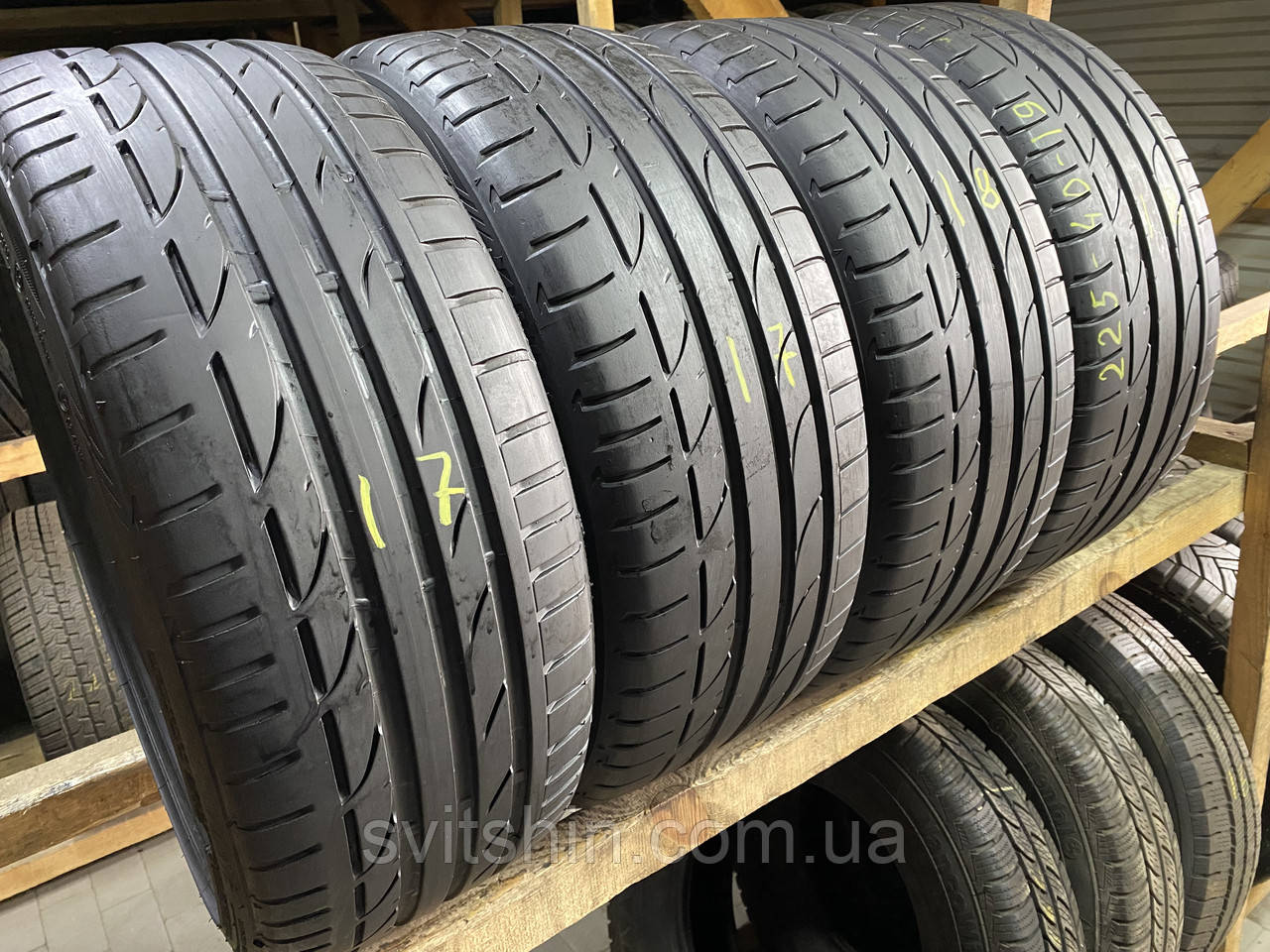 Літні шини 225/40R19 Bridgestone  Potenza S001 6.5мм 4шт, фото 1