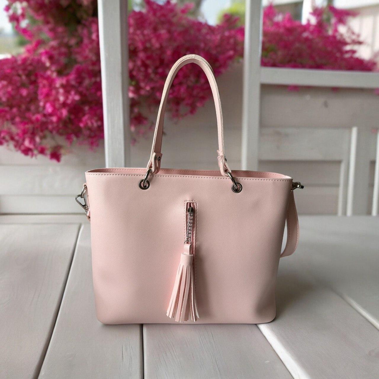 Сумка жіноча Betty Pretty з екошкіри рожева 953PINK