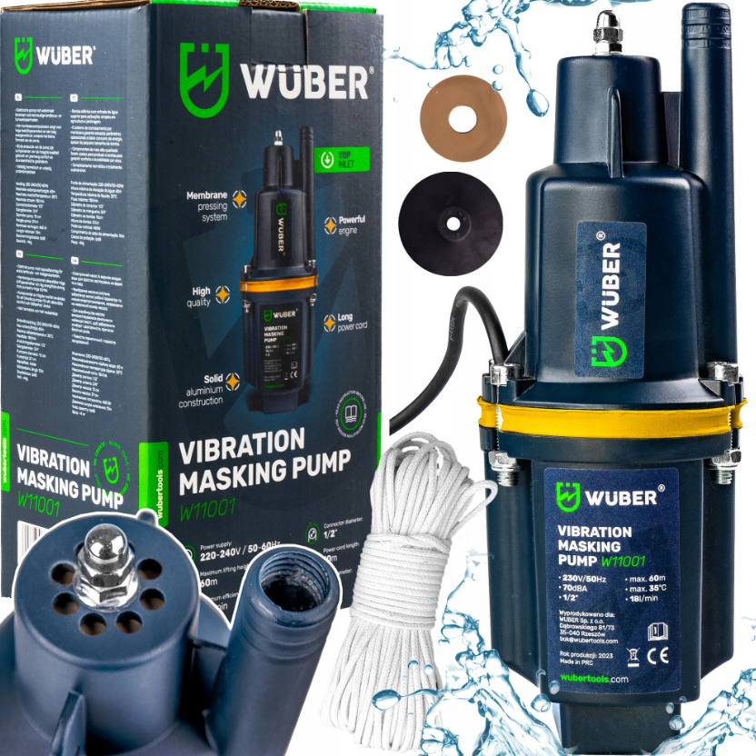 Дренажний насос для чистої води Wuber 460Вт 1080л/год (Польща)