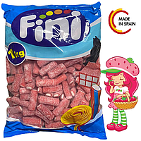 Упаковка жувального мармеладу FINI Кислі червоні мінікабелі полуниця, 1кг.