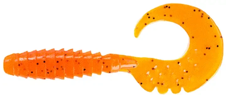 Силікон FishUP Fancy Grub 2 " #049-Orange Pumpkin / Black (10шт / уп)