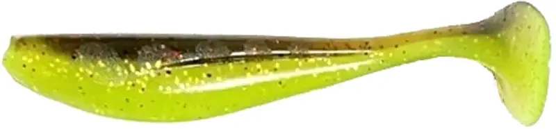 Силікон FishUP Wizzle Shad 3 " #203-Green Pumpkin / Flo Chartreuse (8шт / уп)