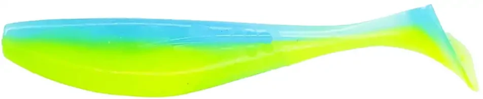 Силікон FishUP Wizzle Shad 5 " #206 Sky / Chartreuse (4шт / уп)