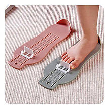 Лінійка для вимірювання довжини стопи дитини BabyCare Стопомір червоний, фото 2