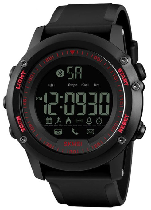 Чоловічий розумний годинник Skmei 1321 Dynamic Red