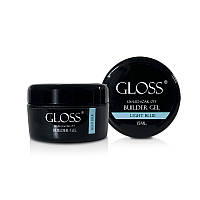 Builder Gel GLOSS Light blue, 15 мл