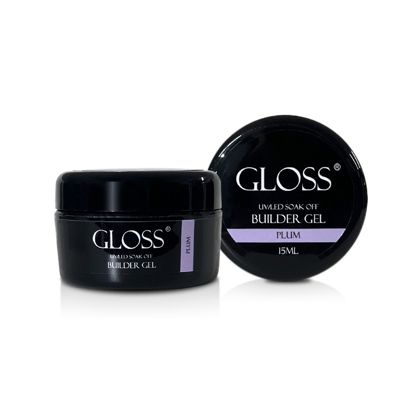 Builder Gel GLOSS Plum, 15 мл, фото 1