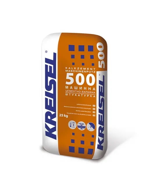 500 (25 кг) Maschinen Putz 5-25 Машинна вапняно-цементна штукатурка гладка KREISEL, фото 1