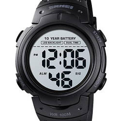 Часы Skmei Neon 10 Bar Black