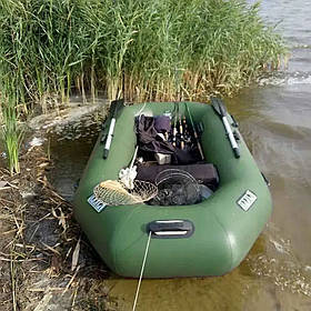Гумовий надувний човен 2-х місний для риболовлі, туризму, відпочинку на воді ЛТ-250 без настилу. Човен для двох