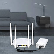 Комплект 2 кабелі, перехідник перетворювач для Wi-Fi роутера, 5V на 9V та 5v на 12v, (DC 5.5 х 2.1) від павербанка usb, фото 4