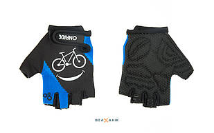 Рукавички дитячі ONRIDE Gem Велопосмішка короткі пальці чорно-сині [3-4 роки]