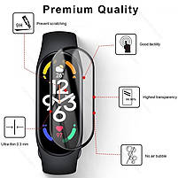 Захисна плівка з рамкою для фітнес браслета Xiaomi Mi Band 8 (1 шт.), фото 3