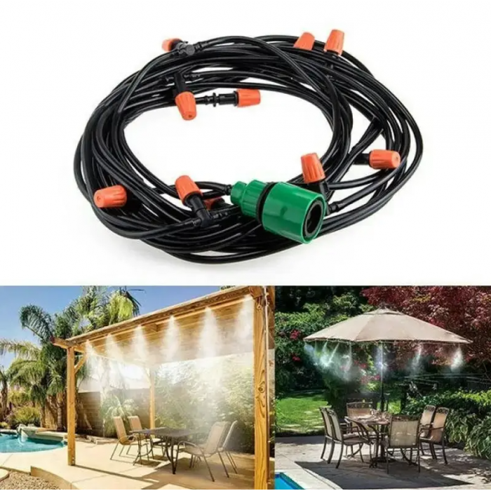 Садова система поливу та туманоутворення для альтанок 10 метрів, фото 1