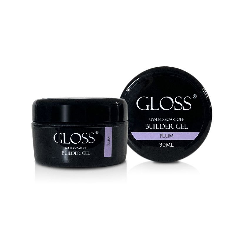 Builder Gel GLOSS Plum, 30 ml, фото 1