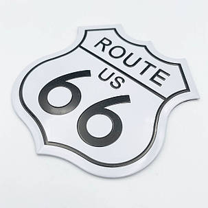 Металевий шильдик емблема Route 66, фото 3