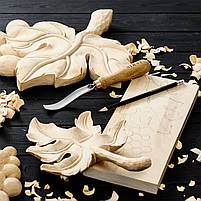 Стамеска клюкарза  для різьби по дереву полога 25мм STRYI Profi, фото 2