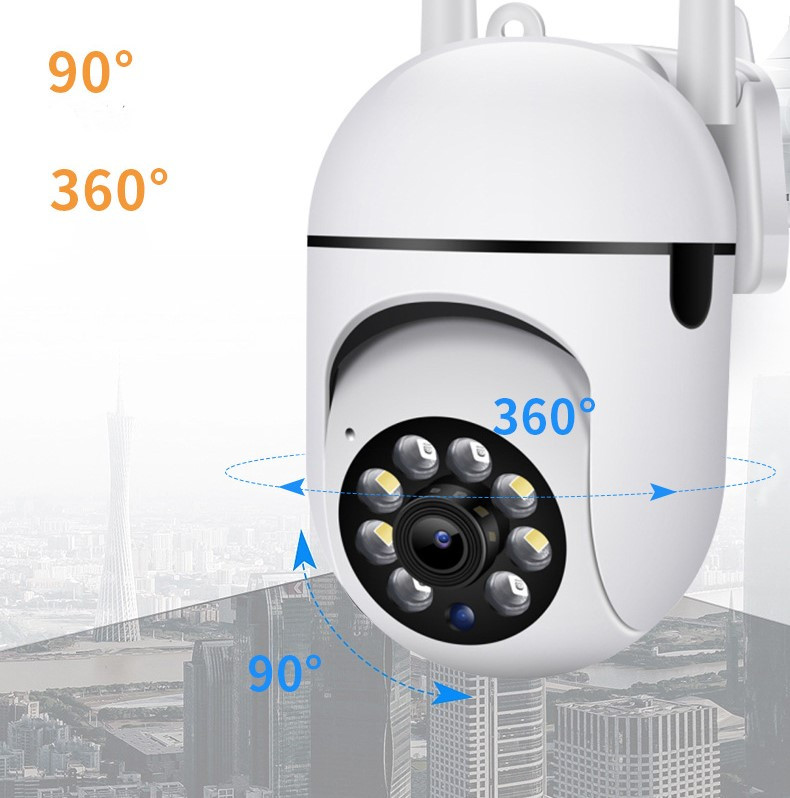 WiFi бездротова поворотна IP камера 2.4G 2MP. Камера спостереження А7. Для дому та вулиці