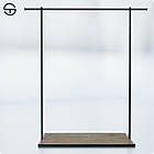 Стійка рейл ROGUE PLAIN 1600х1495х495мм. Вішало для тремпелів для одягу для торгівлі та будинку, фото 2