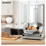 Ломтерізка електрична (хліборізка) для дому 150 Вт Bomann MA 451 CB Слайсери професійні, фото 10
