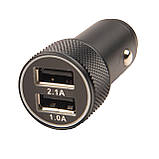 Автомобільний зарядний пристрій від прикурювача 2.1 А, USB зарядка для телефону в прикурювач, фото 3