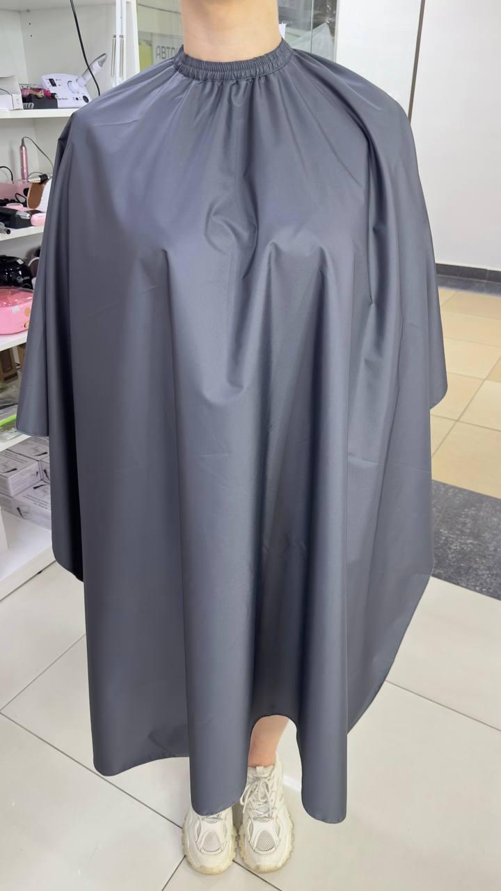 Водонепроникна накидка для перукаря темно-синя